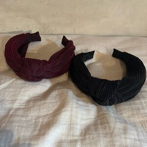 H&M head bands. Take both for $4 total. Satin material, very good condition.